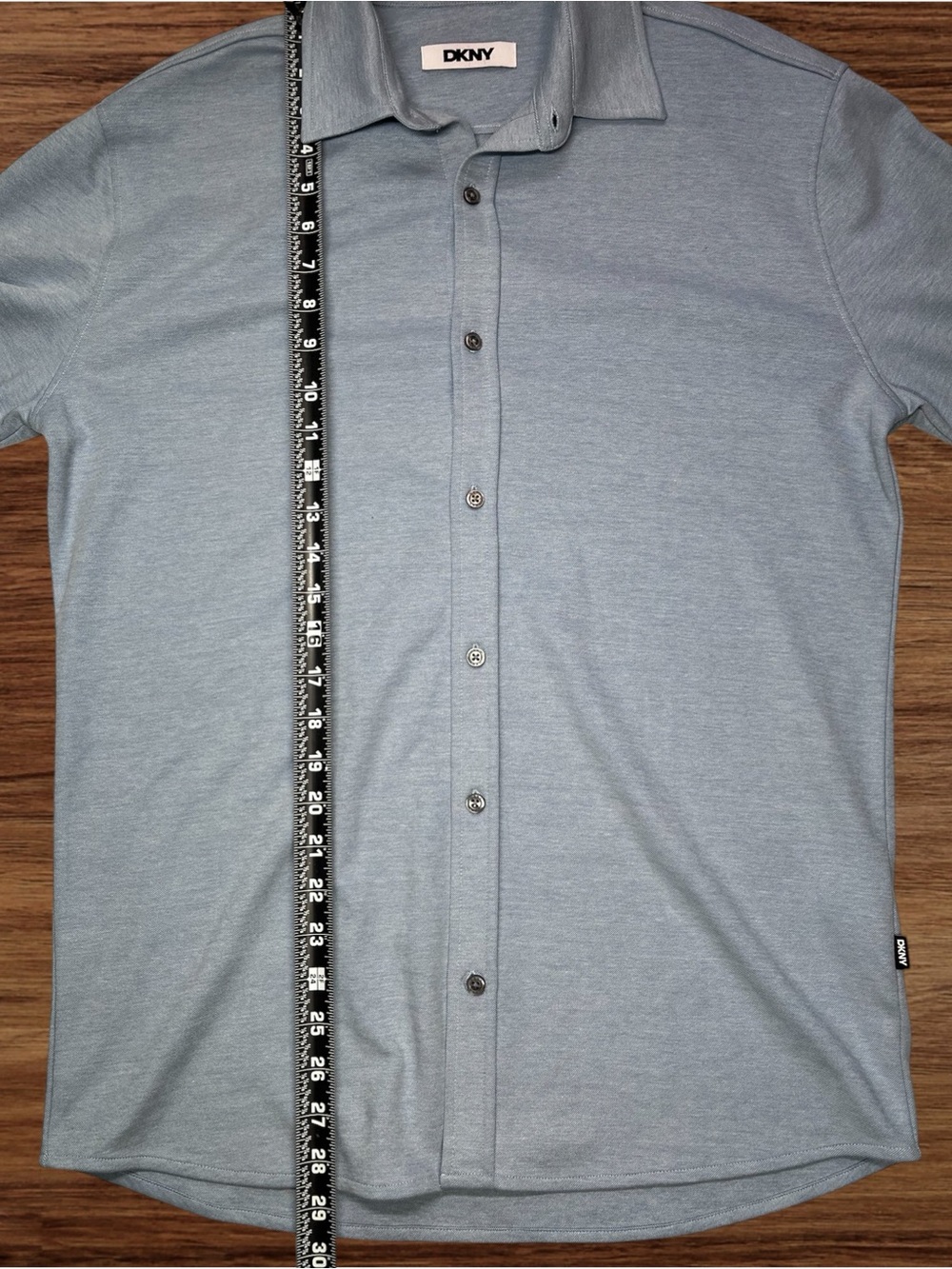 DKNY Men’s Blue Soft Stretch Button Down Shirt. Medium - Picture 5 of 10